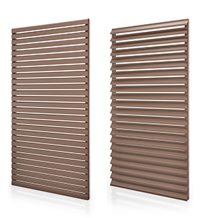 fabrication volets persienne aluminium lames fixes