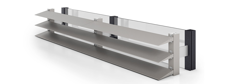 Brise soleil quiebravistas lamas fijas aluminio spf