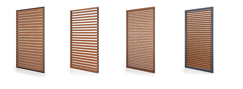 Celosias lamas fijas madera