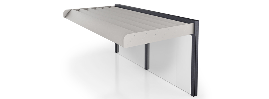 Brise soleil quiebrasoles cortasoles aluminio discontinuo