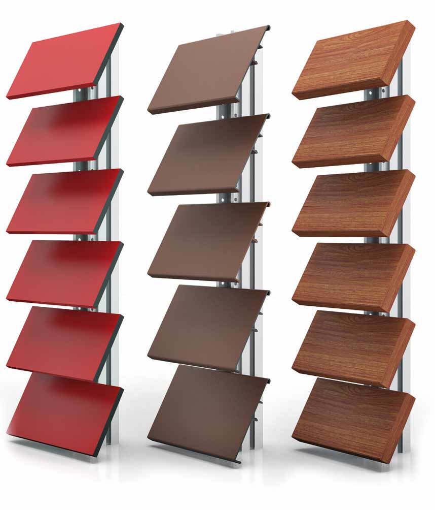 Brise-vue LCF Combi à lames en aluminium, bois ou HPL
